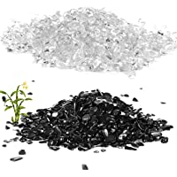 Los mejores  - OMZGXGOD Rocas de Cristal trituradas Naturales Piedras de Forma Irregular- Grava pecera Cristal de Roca Piedras- Piedras…